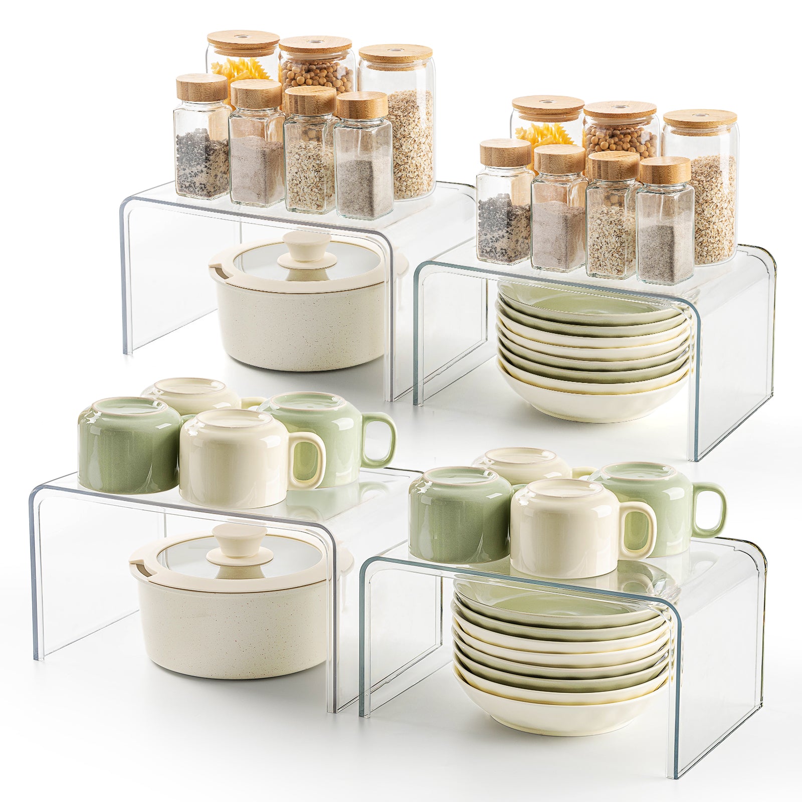 Clear Spice Rack Shelves