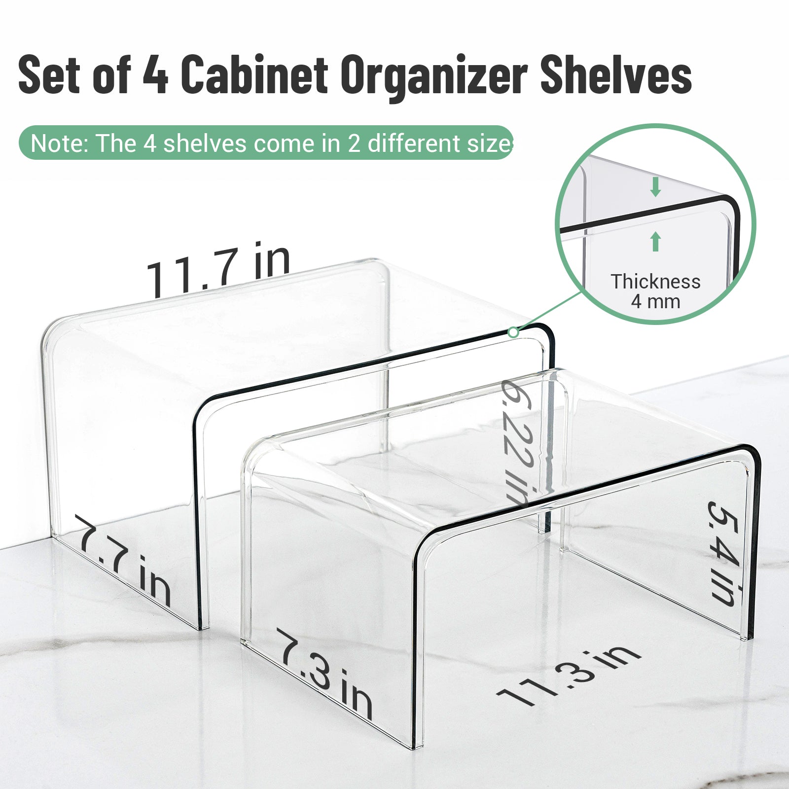 Clear Spice Rack Shelves