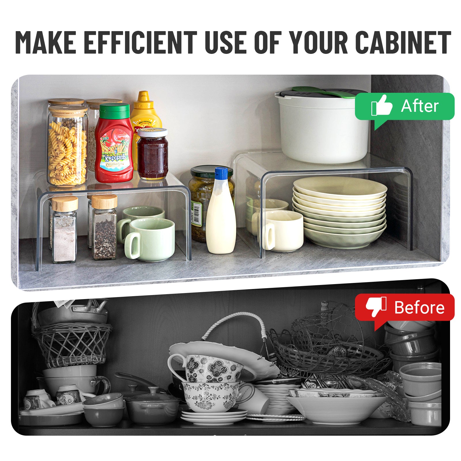 Clear Spice Rack Shelves