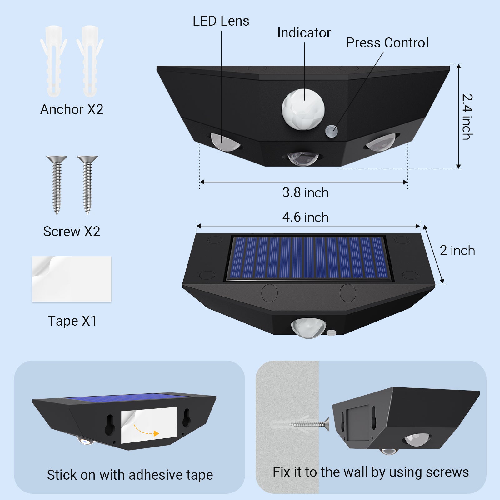 Solar Fence Lights