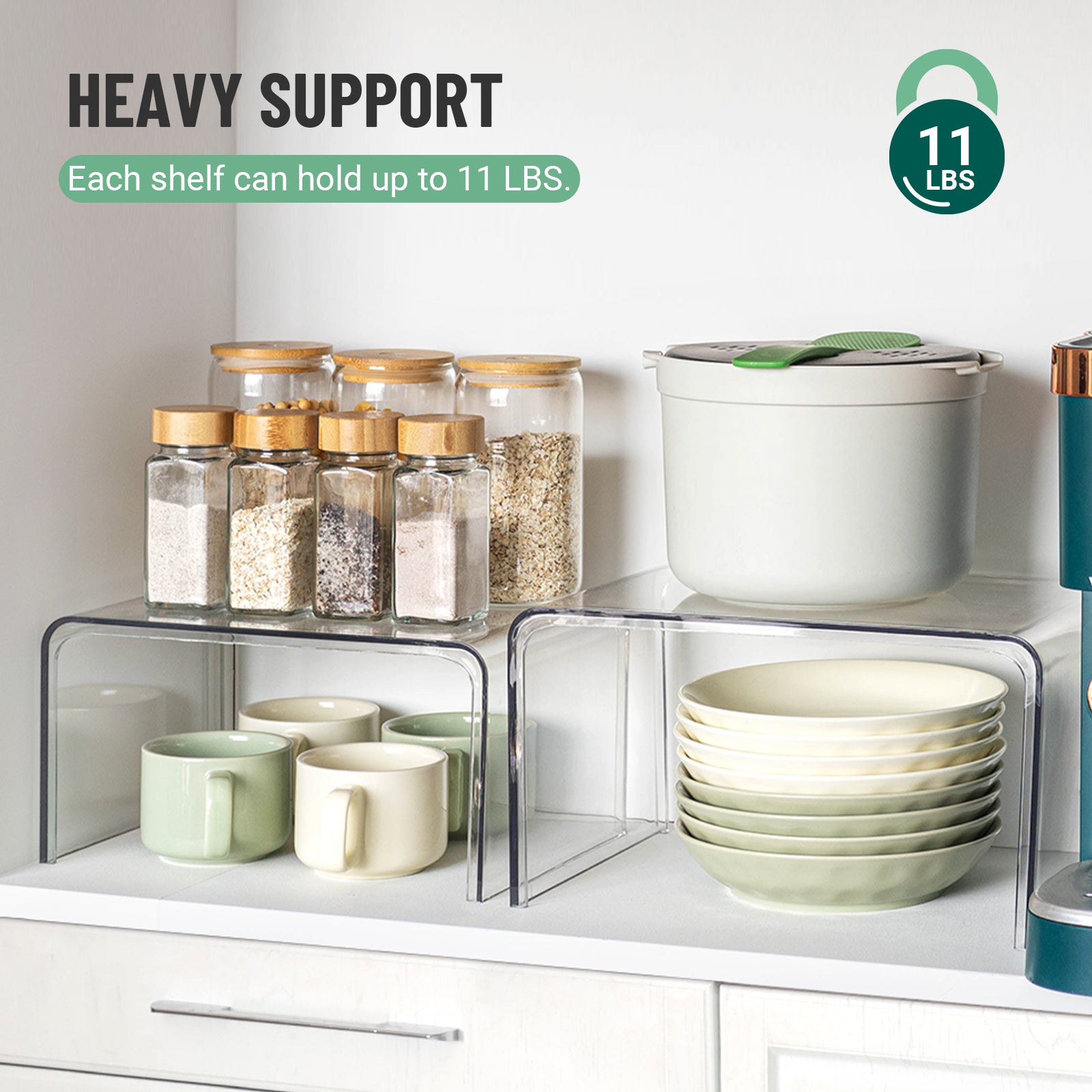 Clear Spice Rack Shelves