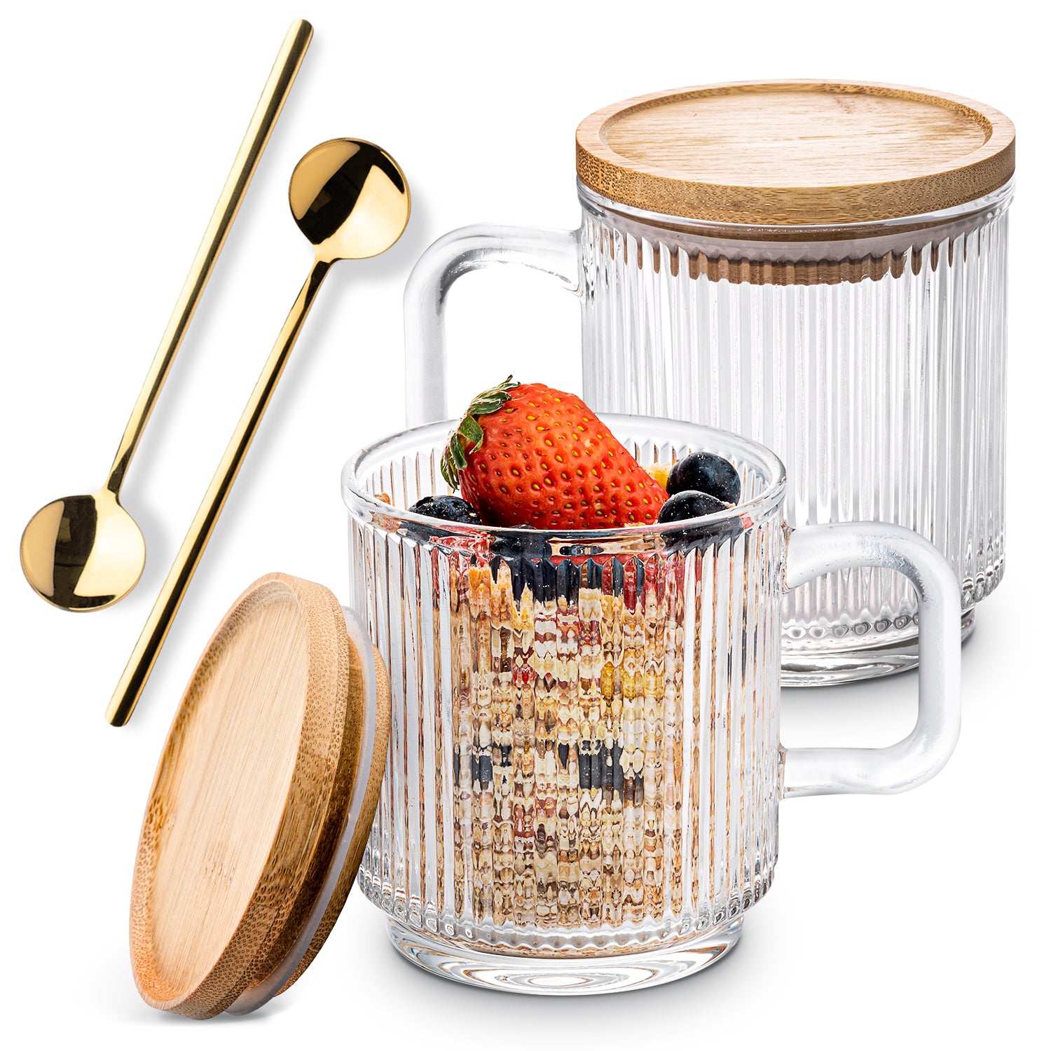 Coffee Cups Crystal Handle, Glass Coffee Mugs, Cup Christmas