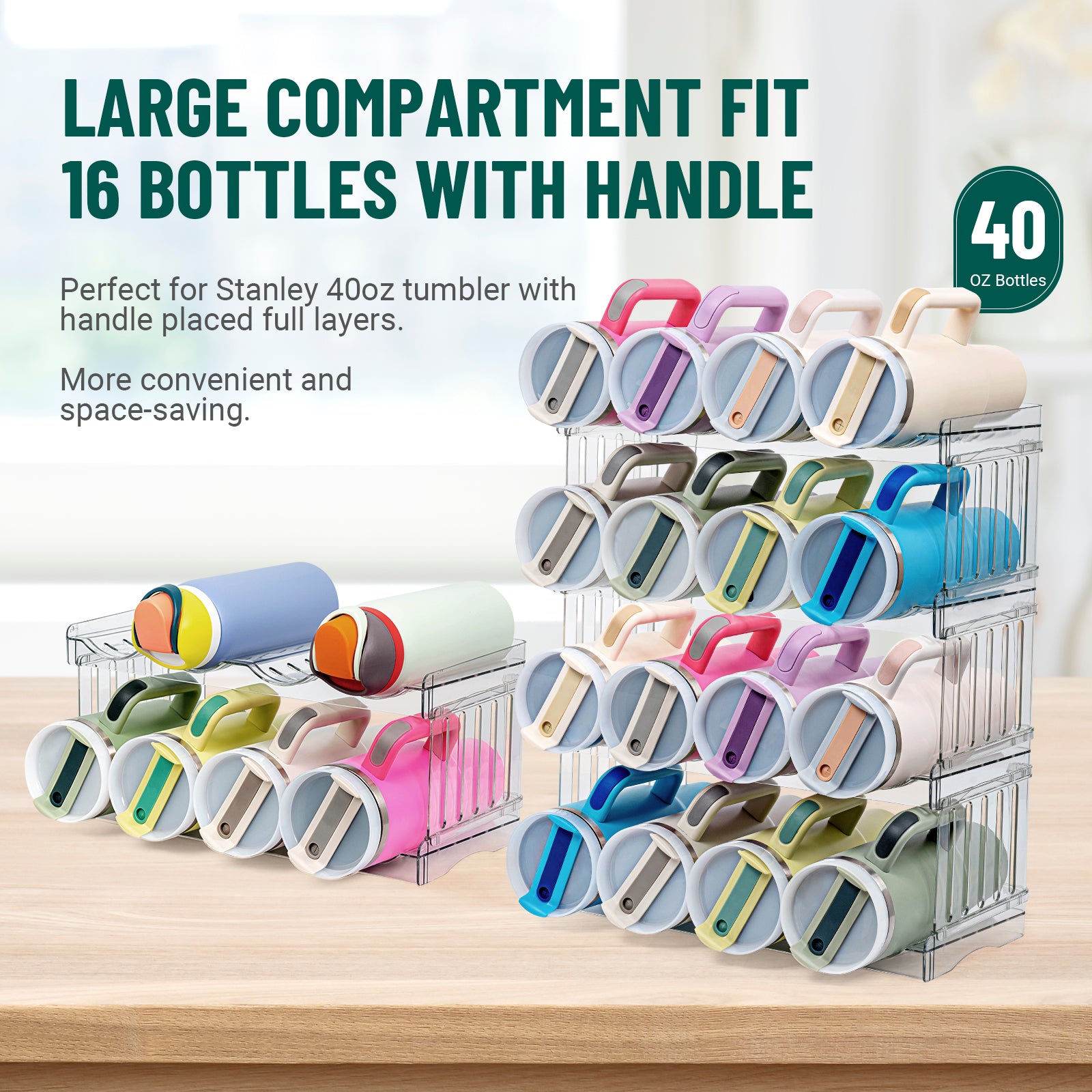 Gracenal Water Bottle Organizer